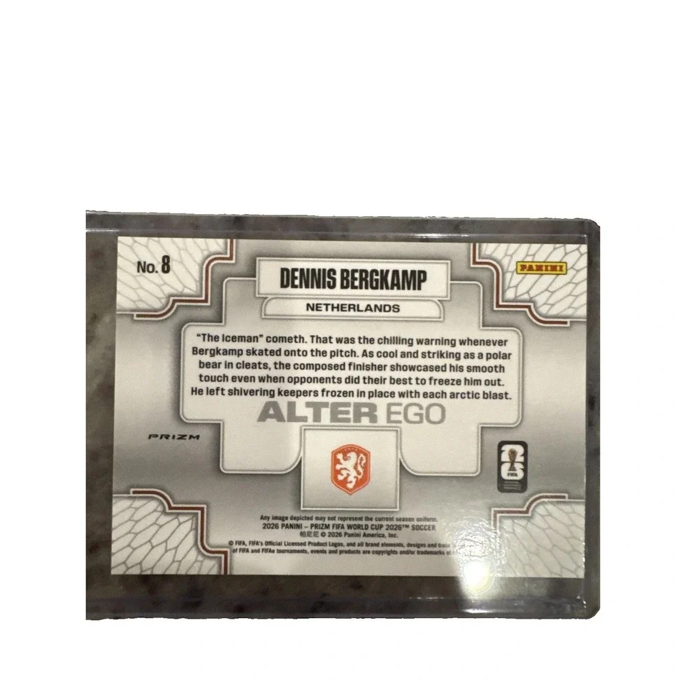 Panini Prizm Alter Ego SSP Bergkamp #8 Netherlands Soccer Insert Card